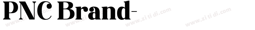PNC Brand字体转换